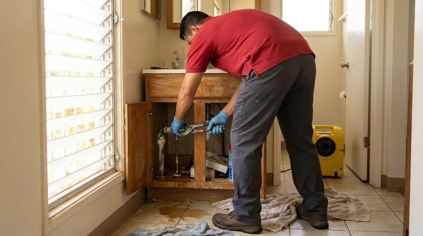 Burst Pipe Cleanup and Repair