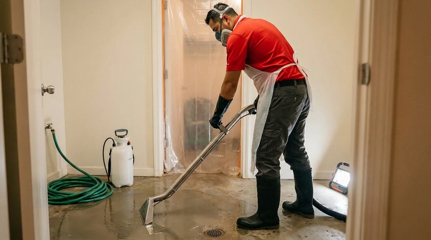 Sewage Cleanup and Sanitization